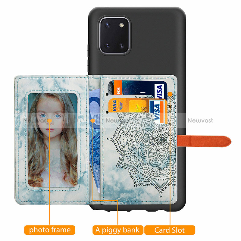 Ultra-thin Silicone Gel Soft Case Cover with Magnetic S05D for Samsung Galaxy A81