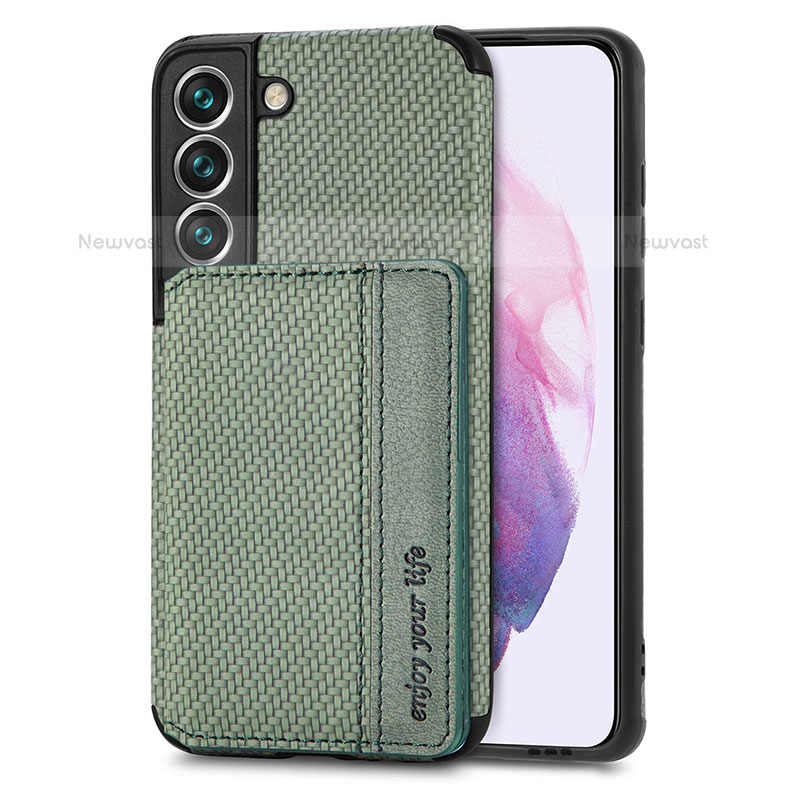 Ultra-thin Silicone Gel Soft Case Cover with Magnetic S05D for Samsung Galaxy S21 Plus 5G