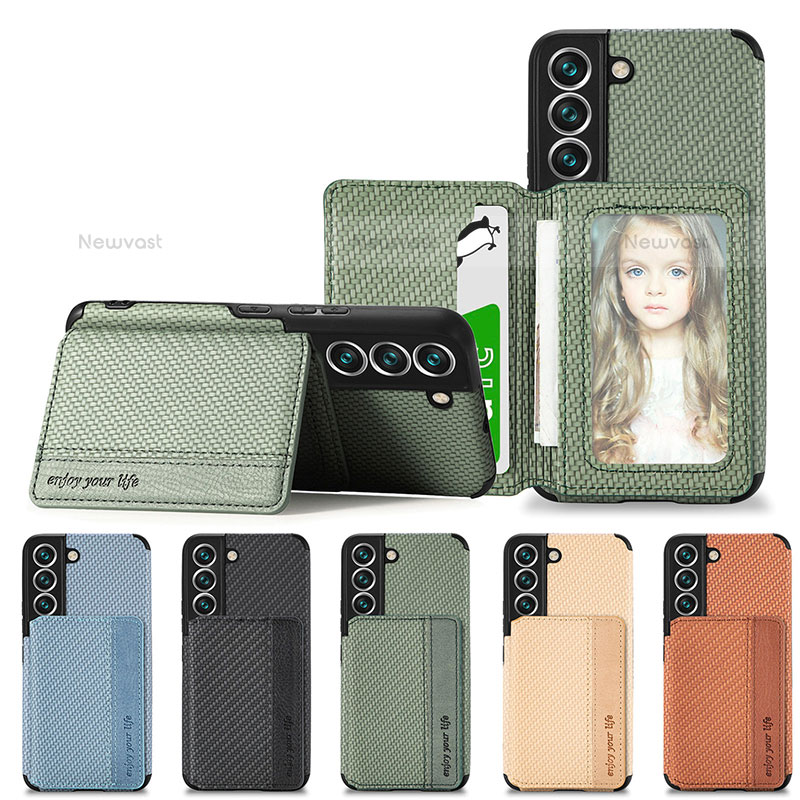 Ultra-thin Silicone Gel Soft Case Cover with Magnetic S05D for Samsung Galaxy S23 Plus 5G