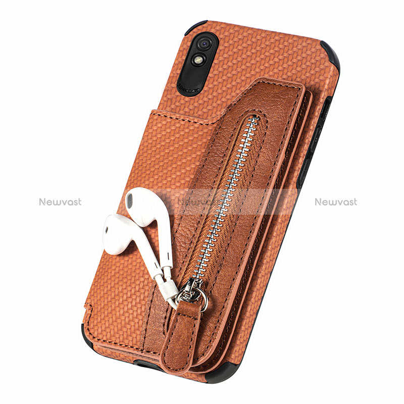 Ultra-thin Silicone Gel Soft Case Cover with Magnetic S05D for Xiaomi Redmi 9i