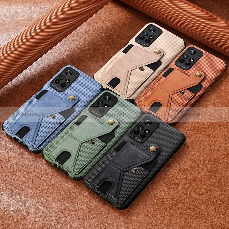 Ultra-thin Silicone Gel Soft Case Cover with Magnetic S05D for Xiaomi Redmi Note 11S 5G