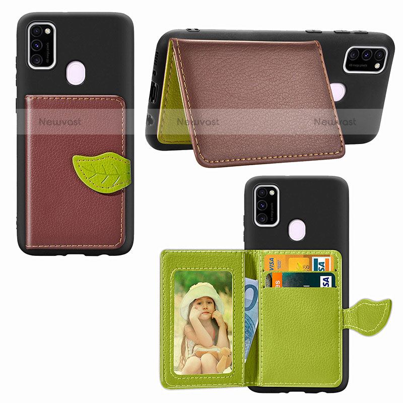 Ultra-thin Silicone Gel Soft Case Cover with Magnetic S06D for Samsung Galaxy M21