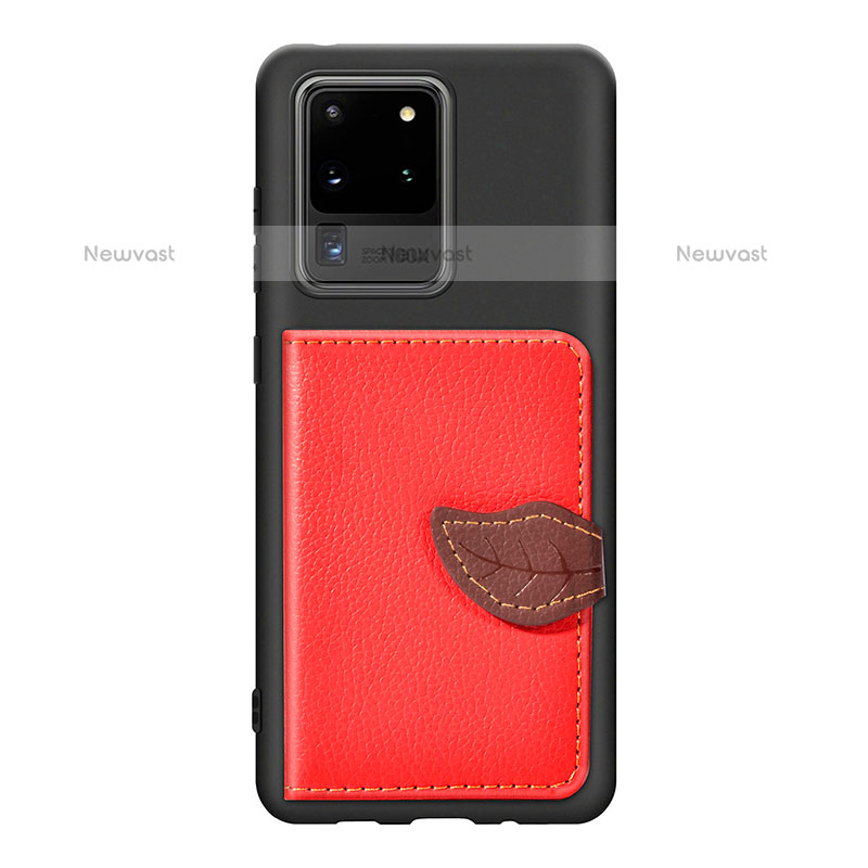 Ultra-thin Silicone Gel Soft Case Cover with Magnetic S06D for Samsung Galaxy S20 Ultra 5G