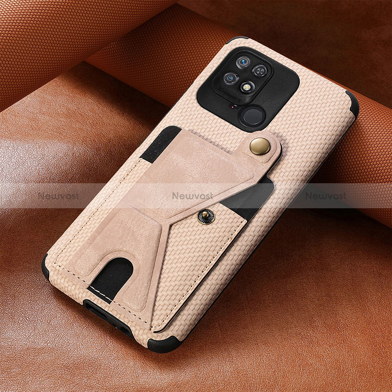 Ultra-thin Silicone Gel Soft Case Cover with Magnetic S06D for Xiaomi Redmi 10 Power