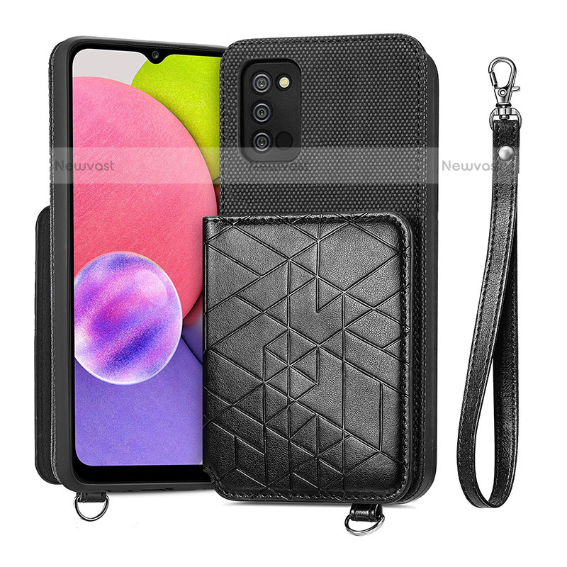 Ultra-thin Silicone Gel Soft Case Cover with Magnetic S07D for Samsung Galaxy A02s