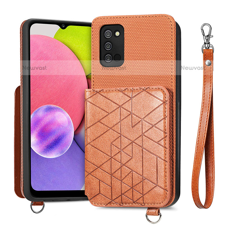 Ultra-thin Silicone Gel Soft Case Cover with Magnetic S07D for Samsung Galaxy A02s