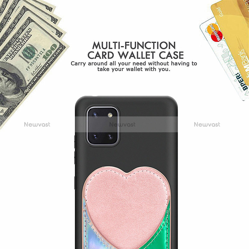 Ultra-thin Silicone Gel Soft Case Cover with Magnetic S07D for Samsung Galaxy A81