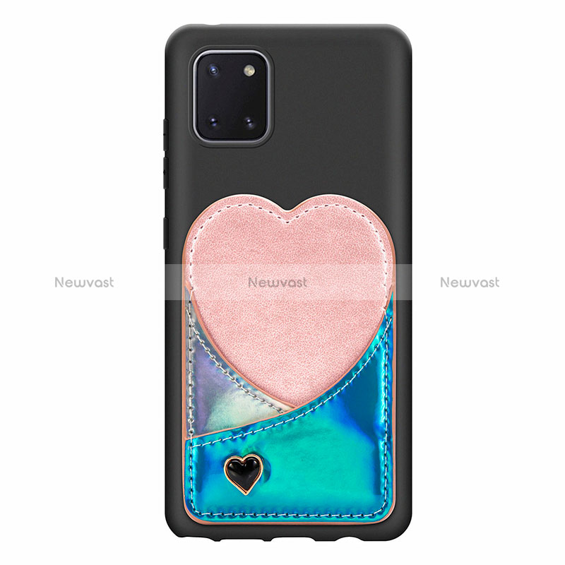 Ultra-thin Silicone Gel Soft Case Cover with Magnetic S07D for Samsung Galaxy A81