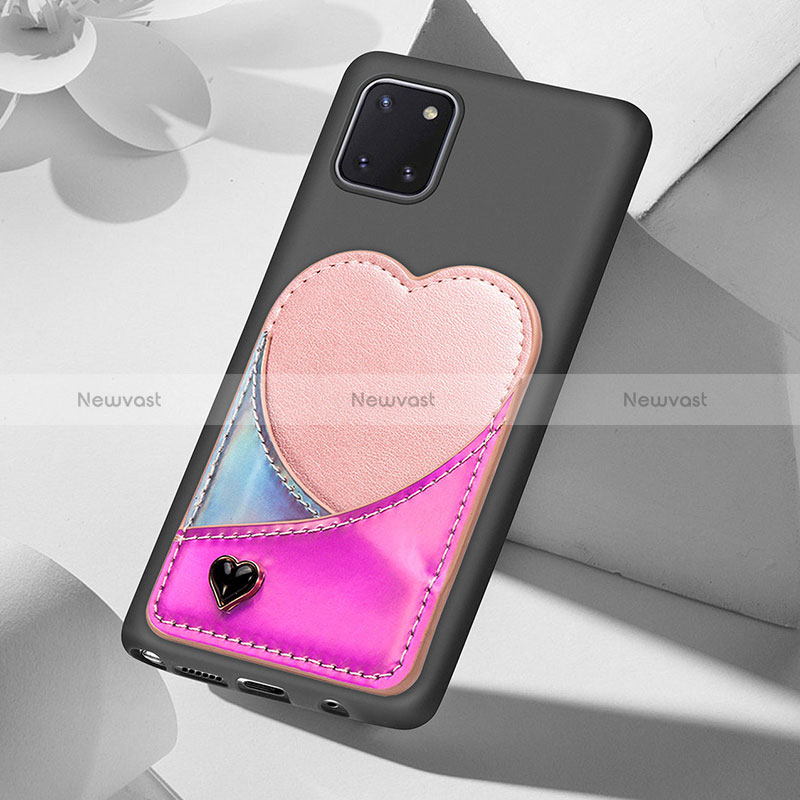 Ultra-thin Silicone Gel Soft Case Cover with Magnetic S07D for Samsung Galaxy A81