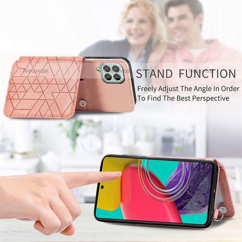 Ultra-thin Silicone Gel Soft Case Cover with Magnetic S07D for Samsung Galaxy M53 5G