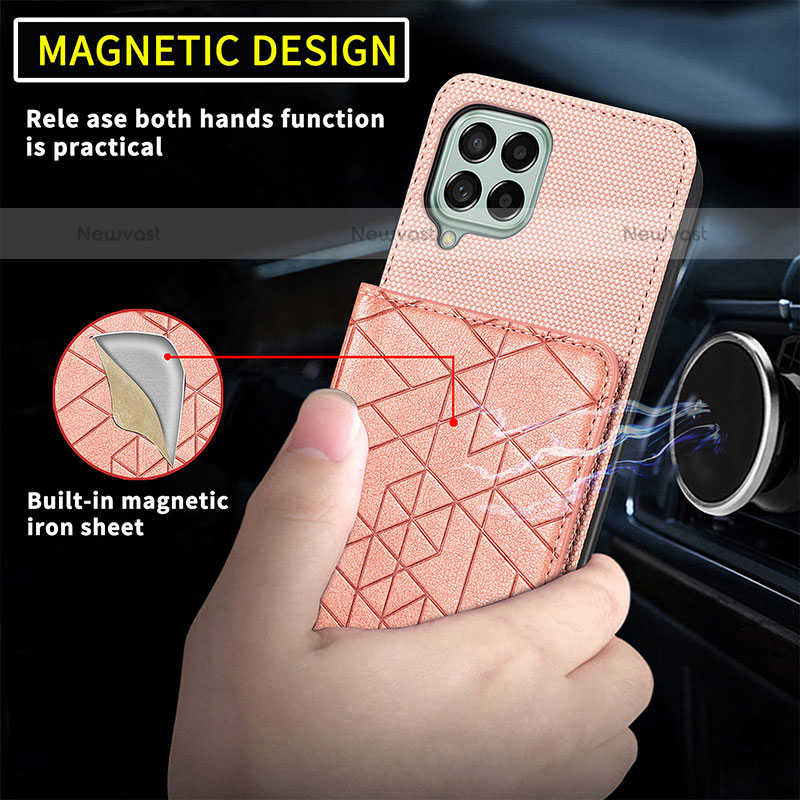 Ultra-thin Silicone Gel Soft Case Cover with Magnetic S07D for Samsung Galaxy M53 5G