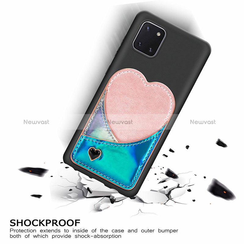 Ultra-thin Silicone Gel Soft Case Cover with Magnetic S07D for Samsung Galaxy M60s