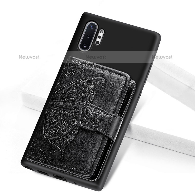 Ultra-thin Silicone Gel Soft Case Cover with Magnetic S07D for Samsung Galaxy Note 10 Plus 5G