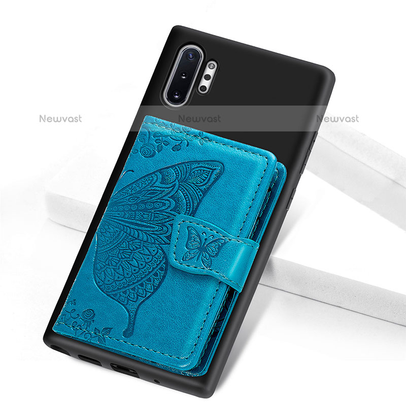 Ultra-thin Silicone Gel Soft Case Cover with Magnetic S07D for Samsung Galaxy Note 10 Plus 5G