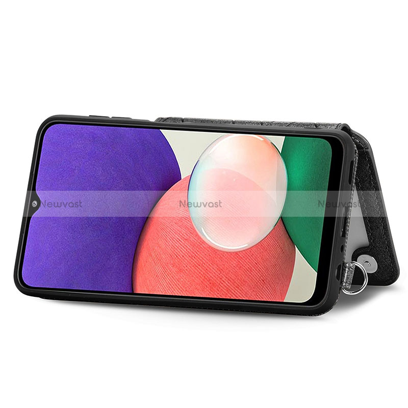 Ultra-thin Silicone Gel Soft Case Cover with Magnetic S08D for Samsung Galaxy A22 5G