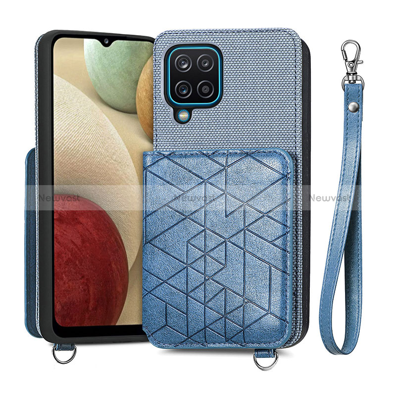 Ultra-thin Silicone Gel Soft Case Cover with Magnetic S08D for Samsung Galaxy M12