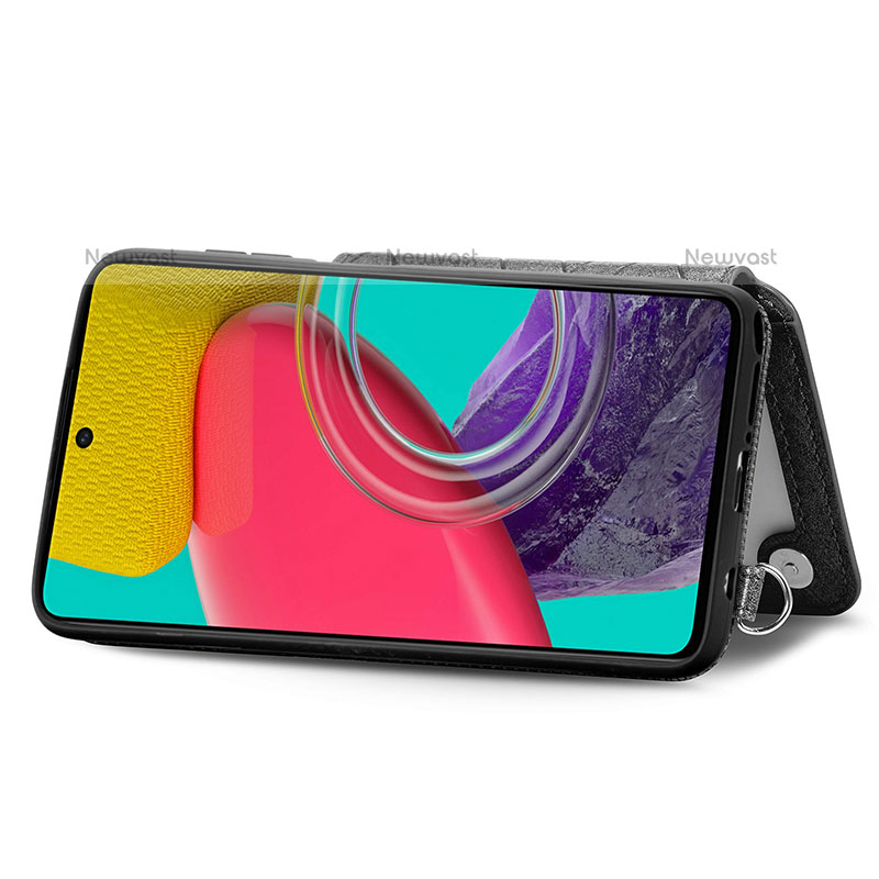 Ultra-thin Silicone Gel Soft Case Cover with Magnetic S08D for Samsung Galaxy M53 5G