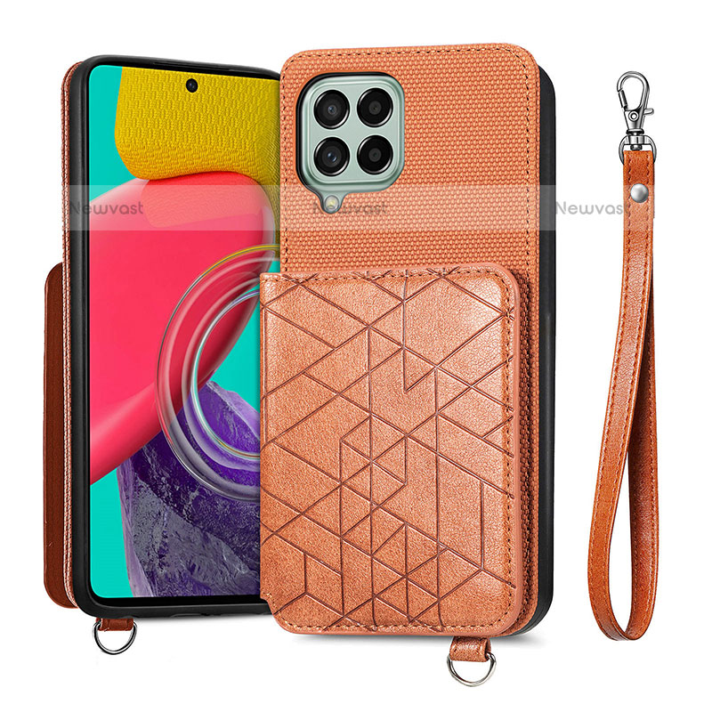 Ultra-thin Silicone Gel Soft Case Cover with Magnetic S08D for Samsung Galaxy M53 5G