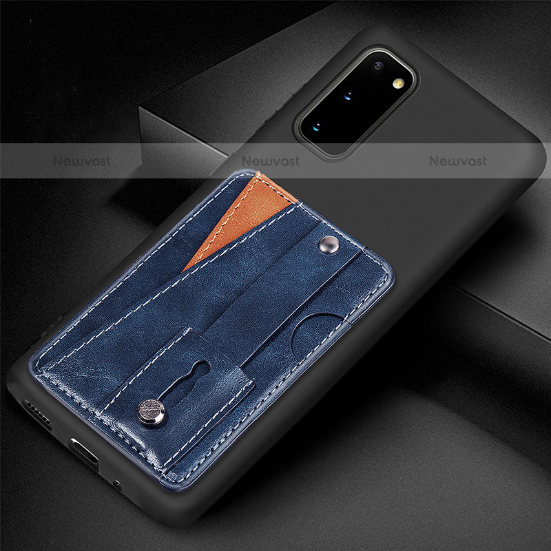 Ultra-thin Silicone Gel Soft Case Cover with Magnetic S08D for Samsung Galaxy S20 5G