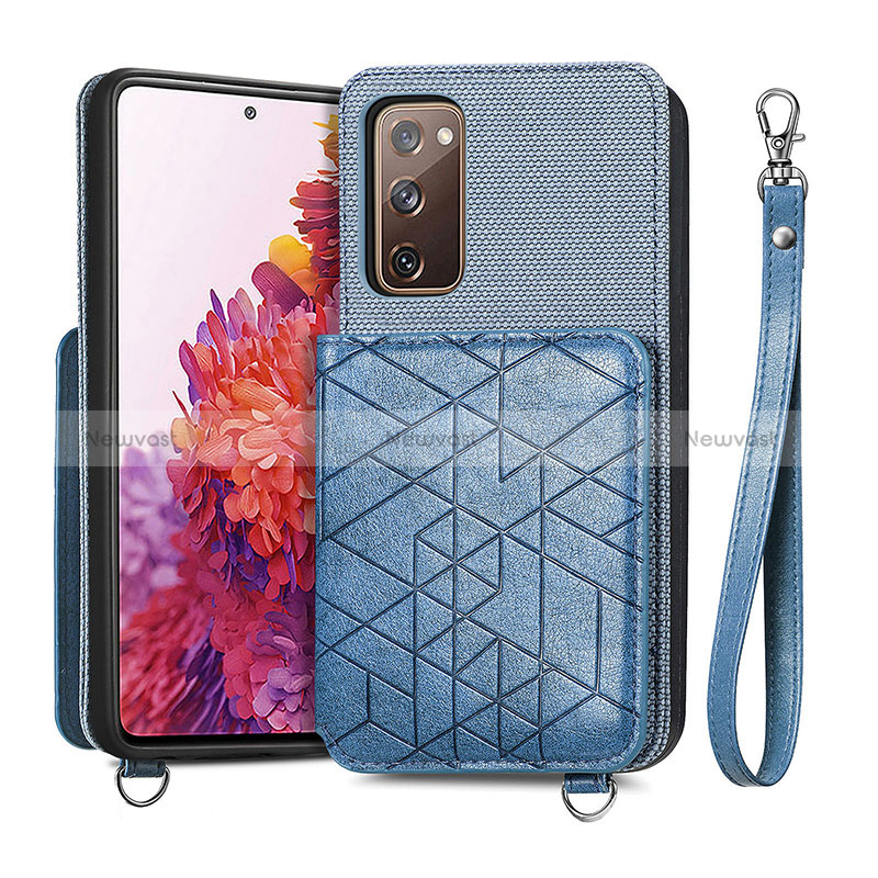 Ultra-thin Silicone Gel Soft Case Cover with Magnetic S08D for Samsung Galaxy S20 FE 5G