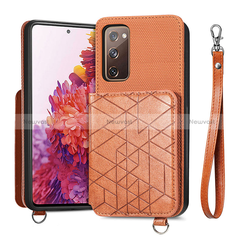 Ultra-thin Silicone Gel Soft Case Cover with Magnetic S08D for Samsung Galaxy S20 Lite 5G