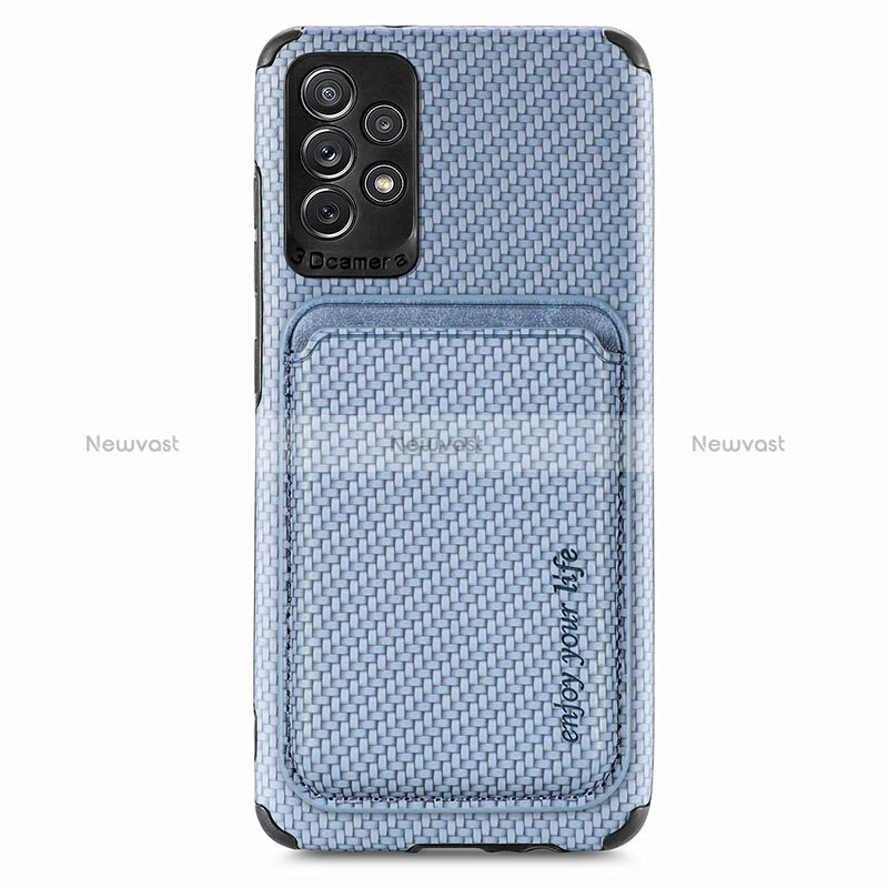 Ultra-thin Silicone Gel Soft Case Cover with Magnetic S09D for Samsung Galaxy A52 5G