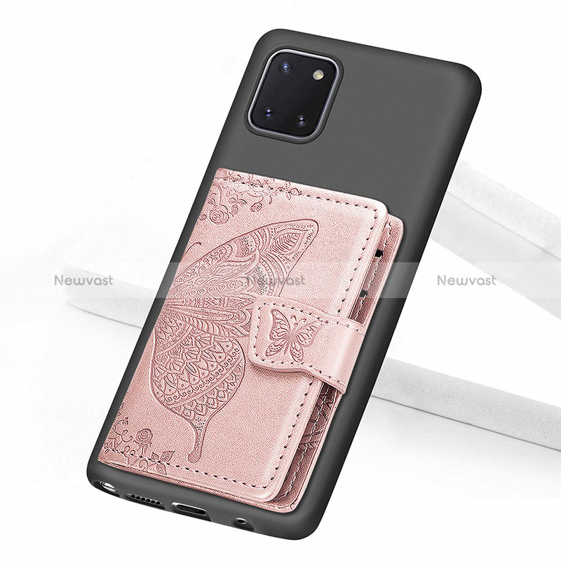 Ultra-thin Silicone Gel Soft Case Cover with Magnetic S09D for Samsung Galaxy A81