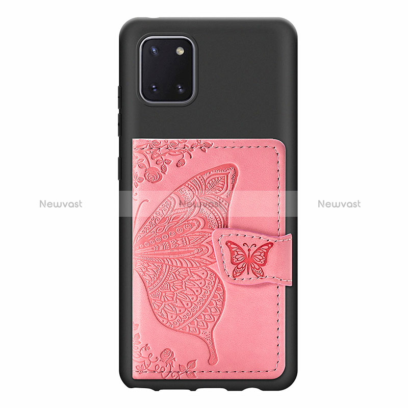 Ultra-thin Silicone Gel Soft Case Cover with Magnetic S09D for Samsung Galaxy A81