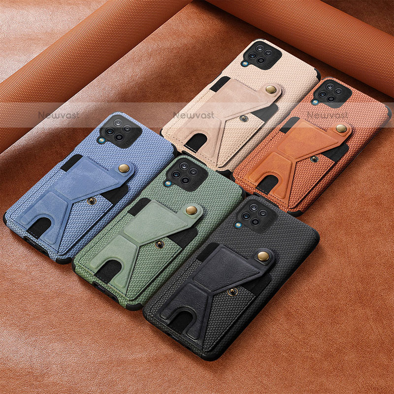 Ultra-thin Silicone Gel Soft Case Cover with Magnetic S10D for Samsung Galaxy A12