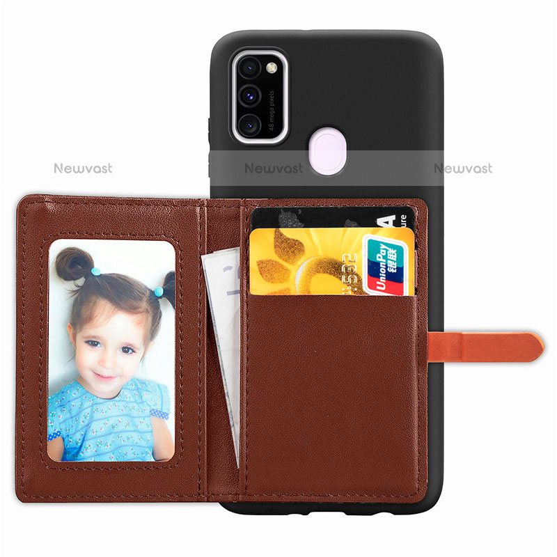 Ultra-thin Silicone Gel Soft Case Cover with Magnetic S11D for Samsung Galaxy M21