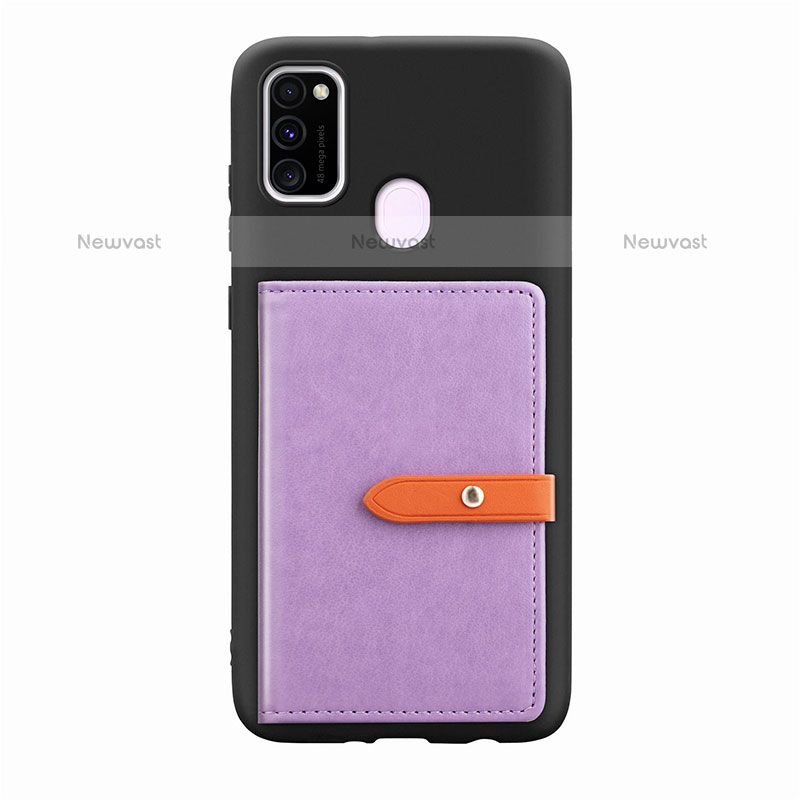 Ultra-thin Silicone Gel Soft Case Cover with Magnetic S11D for Samsung Galaxy M21