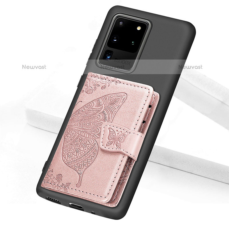 Ultra-thin Silicone Gel Soft Case Cover with Magnetic S11D for Samsung Galaxy S20 Ultra 5G