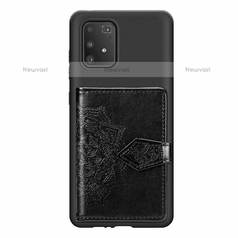 Ultra-thin Silicone Gel Soft Case Cover with Magnetic S12D for Samsung Galaxy A91