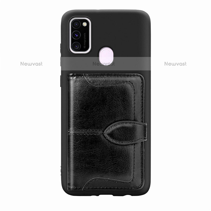 Ultra-thin Silicone Gel Soft Case Cover with Magnetic S12D for Samsung Galaxy M21