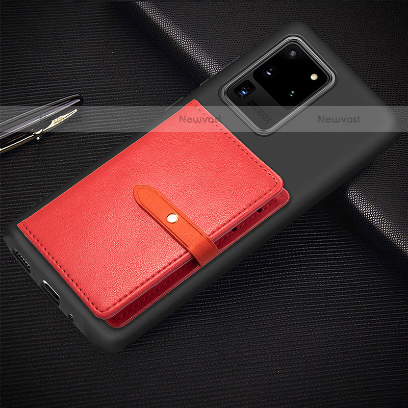 Ultra-thin Silicone Gel Soft Case Cover with Magnetic S12D for Samsung Galaxy S20 Ultra