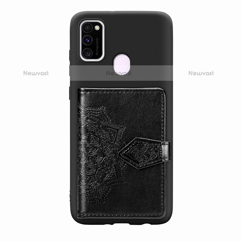 Ultra-thin Silicone Gel Soft Case Cover with Magnetic S13D for Samsung Galaxy M21