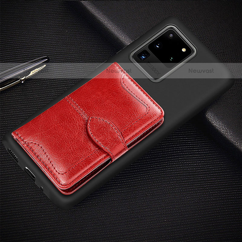 Ultra-thin Silicone Gel Soft Case Cover with Magnetic S14D for Samsung Galaxy S20 Ultra 5G