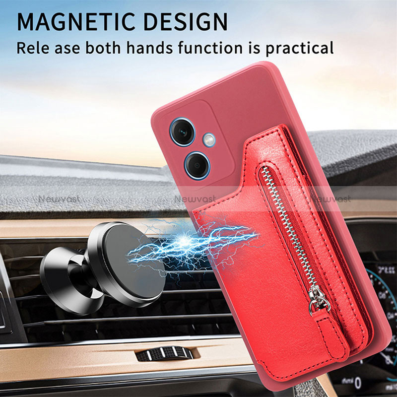 Ultra-thin Silicone Gel Soft Case Cover with Magnetic SD1 for Xiaomi Redmi Note 12 5G
