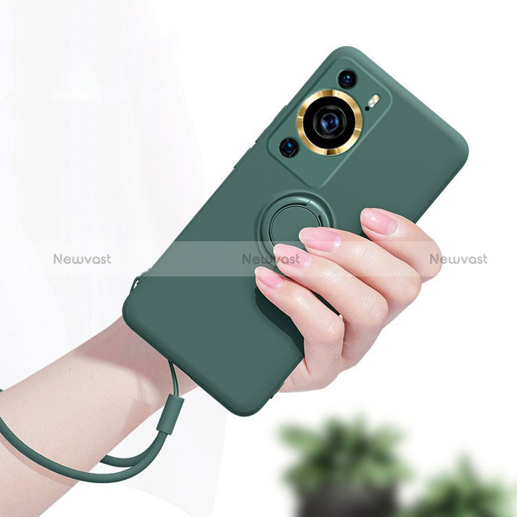 Ultra-thin Silicone Gel Soft Case Cover with Stand for Huawei P60 Pro