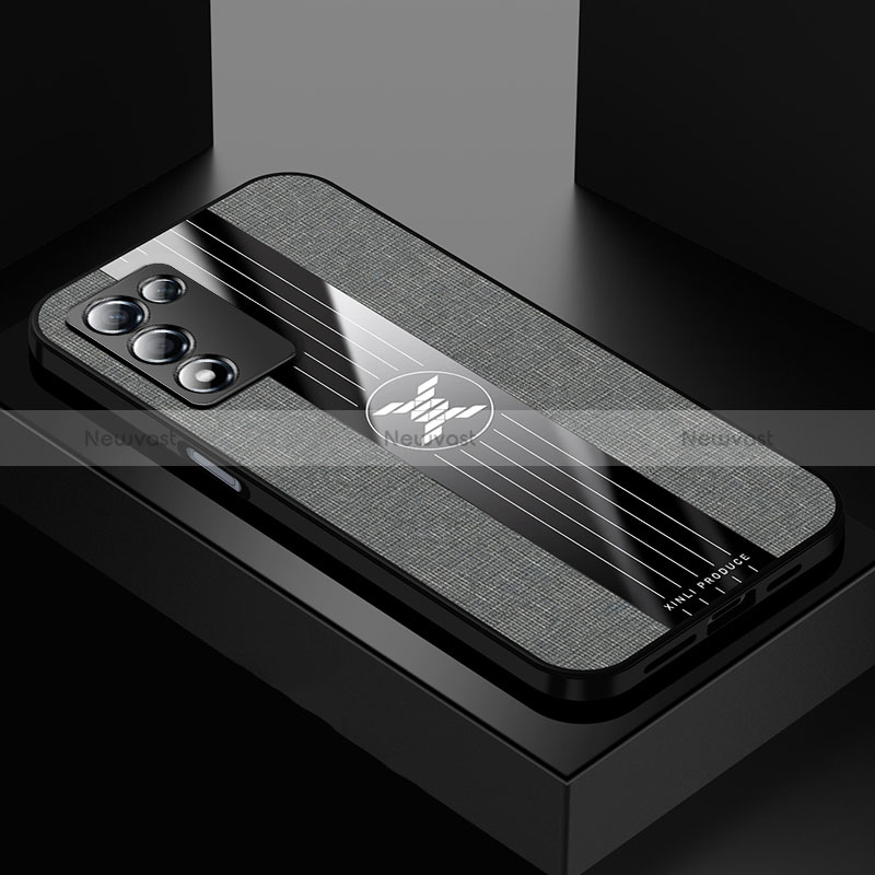 Ultra-thin Silicone Gel Soft Case Cover X01L for Oppo K9S 5G Gray