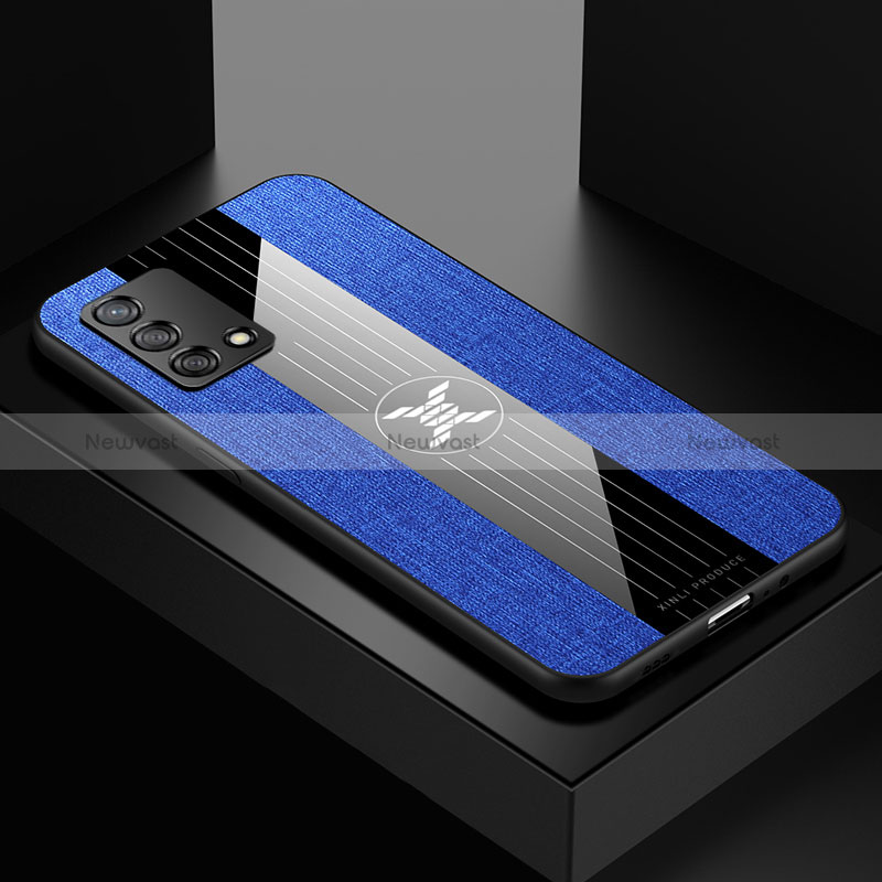 Ultra-thin Silicone Gel Soft Case Cover X01L for Oppo Reno6 Lite Blue