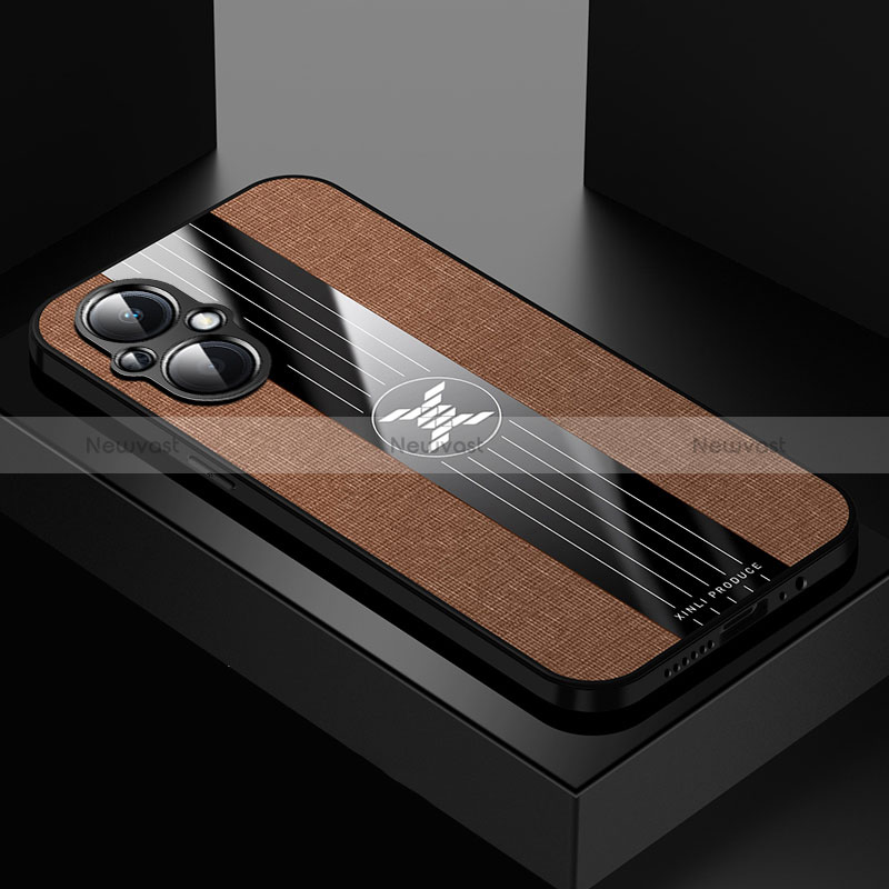 Ultra-thin Silicone Gel Soft Case Cover X01L for Oppo Reno7 Lite 5G Brown