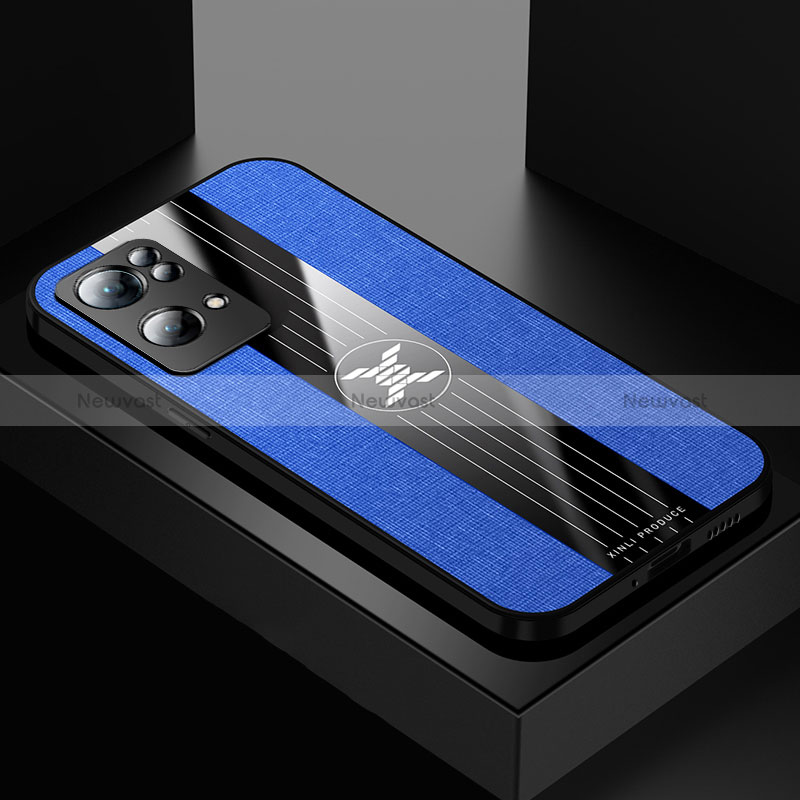 Ultra-thin Silicone Gel Soft Case Cover X01L for Oppo Reno7 Pro 5G Blue