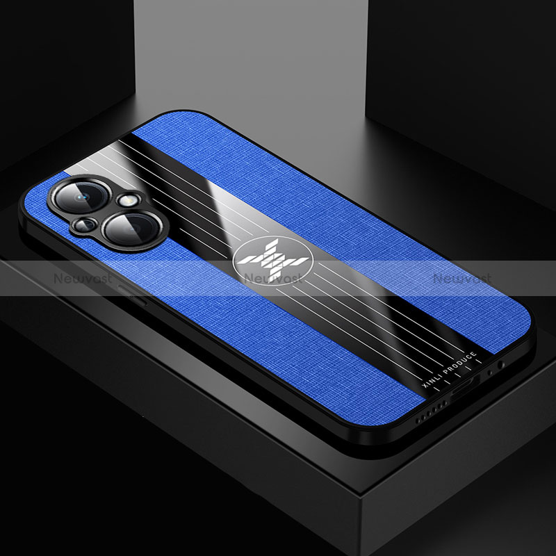 Ultra-thin Silicone Gel Soft Case Cover X01L for Oppo Reno8 Lite 5G Blue