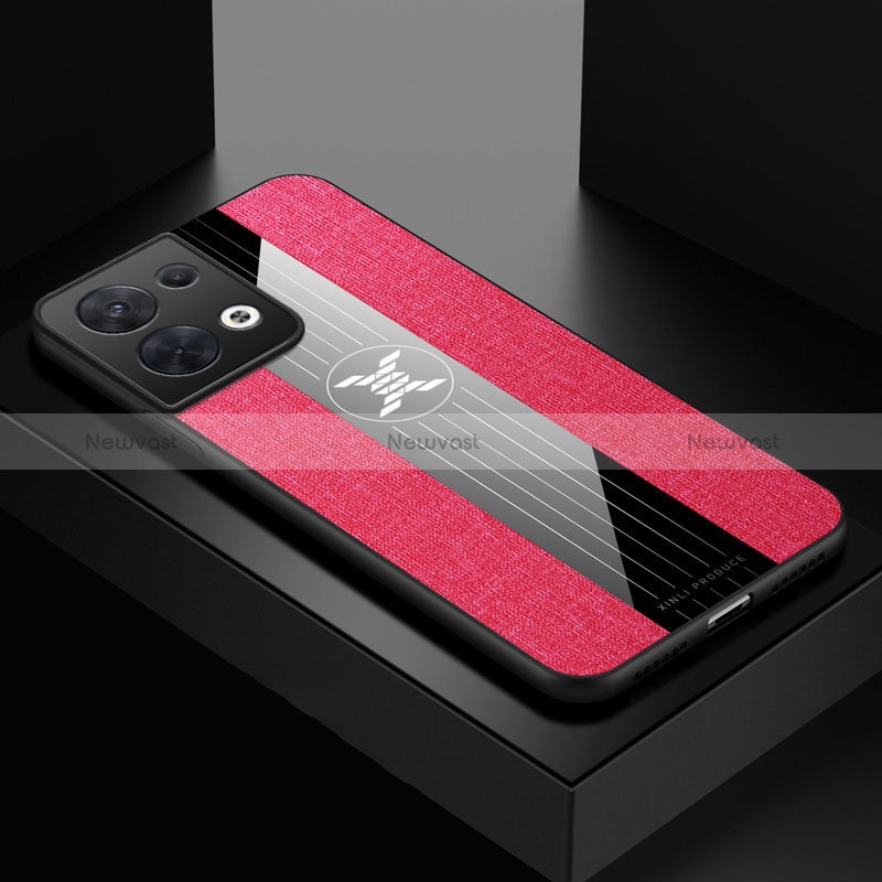 Ultra-thin Silicone Gel Soft Case Cover X01L for Oppo Reno8 Pro+ Plus 5G Red