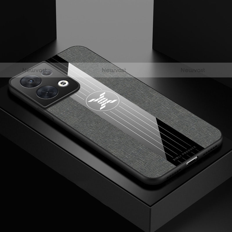 Ultra-thin Silicone Gel Soft Case Cover X01L for Oppo Reno9 Pro+ Plus 5G Gray