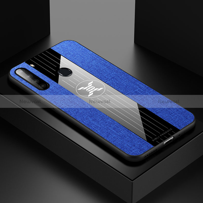 Ultra-thin Silicone Gel Soft Case Cover X01L for Samsung Galaxy A21 Blue