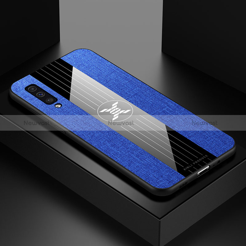Ultra-thin Silicone Gel Soft Case Cover X01L for Samsung Galaxy A30S Blue