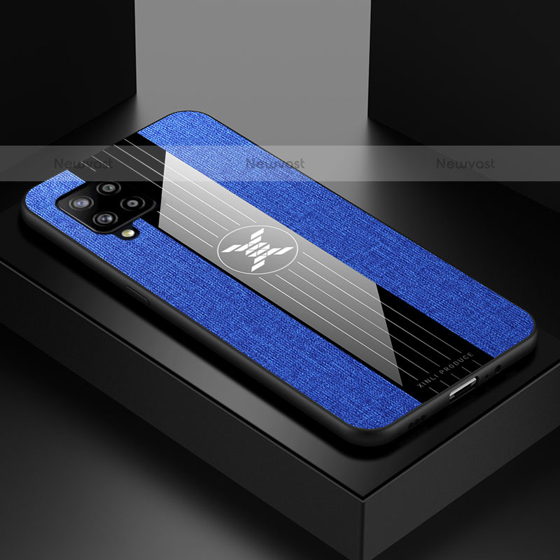 Ultra-thin Silicone Gel Soft Case Cover X01L for Samsung Galaxy A42 5G Blue