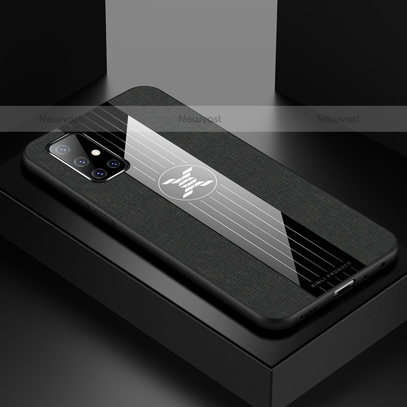 Ultra-thin Silicone Gel Soft Case Cover X01L for Samsung Galaxy A51 4G Black